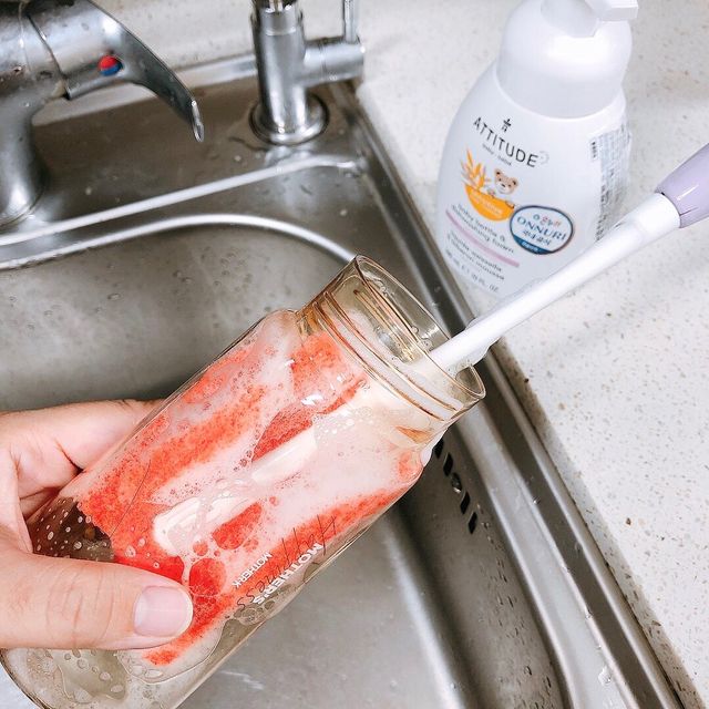 에티튜드 천연 젖병세정제 무향 아토베이비 폼타입 (295ml) 천연 친환경 비건 리뷰 사진