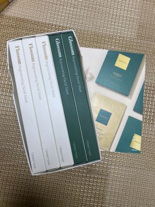 [리블로셀] 홈에스테틱 마스크팩 세트(글로썸 마스크 2매 + 플로썸 마스크 3매) — 5점을 준 리뷰어가 2022년 5월 올린 사용 사진