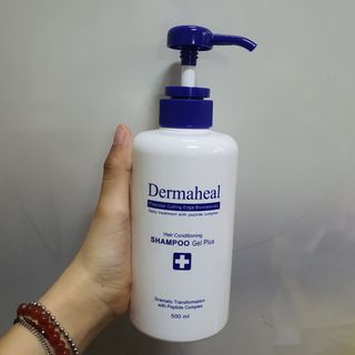 더마힐 헤어 컨디셔닝 샴푸 500ml 3종 중 택1 — 5점을 준 리뷰어가 2021년 4월 올린 사용 사진