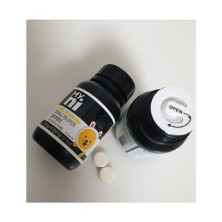 일동제약 마이니 마이니 지니키즈 유산균 츄어블, 멀티비타 set — 5점을 준 리뷰어가 2021년 3월 올린 사용 사진