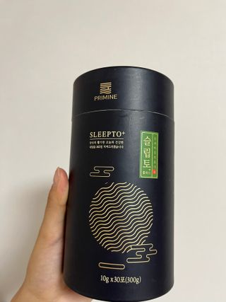 프리마인 자체 기업부설 연구소에서 찾아낸 건강한 수면의 비밀.  슬립토 플러스 30포 — 5점을 준 리뷰어가 2022년 6월 올린 사용 사진