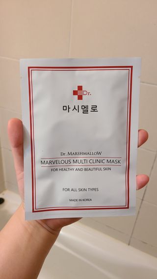 닥터마시멜로 마블러스 멀티 클리닉 마스크 — 5점을 준 리뷰어가 2021년 2월 올린 사용 사진