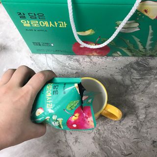 서울약사신협 잘 담은 알로애사과_70ml x 30포 — 4.5점을 준 리뷰어가 2021년 9월 올린 사용 사진