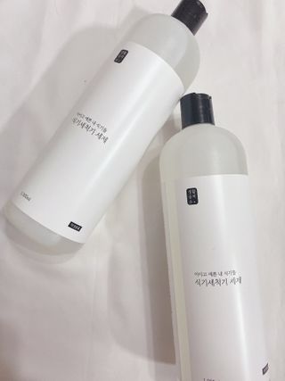 [생활공작소] 식기세척기용 액체세제  X 2개입 — 5점을 준 리뷰어가 2021년 2월 올린 사용 사진