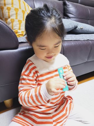 앙팡 패밀리면역 프로바이오틱스 2g x 100포 — 5점을 준 리뷰어가 2022년 10월 올린 사용 사진