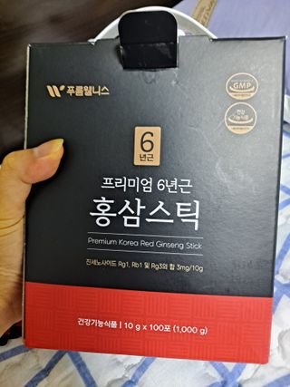 [푸름웰니스] 프리미엄 6년근 홍삼스틱 3mg x 100포 — 5점을 준 리뷰어가 2022년 3월 올린 사용 사진