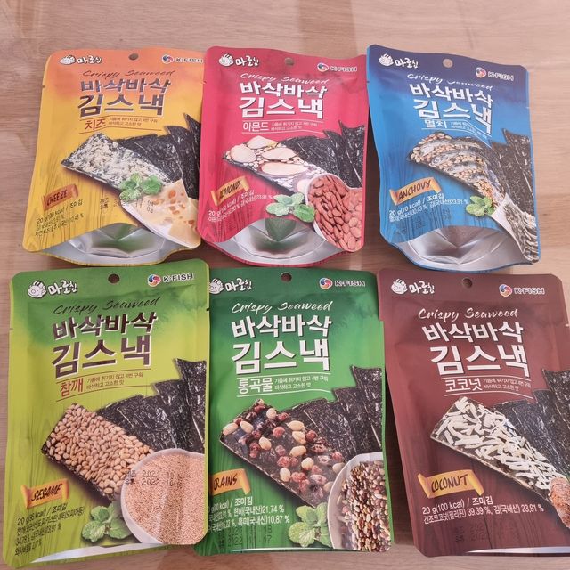 바삭바삭김스낵 6종 리뷰 사진