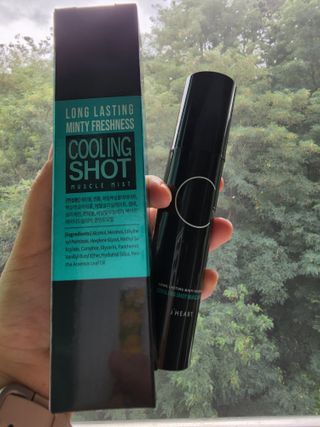 [스포츠 미스트] 쿨링샷 머슬 미스트(50ml) — 5점을 준 리뷰어가 2022년 7월 올린 사용 사진