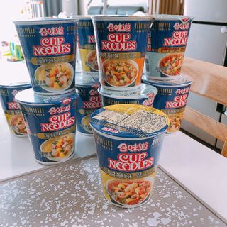 NISSIN 닛신 컵누들  4종 - 씨푸드오리지날, 씨푸드 스파이시, 씨푸드 커리, 씨푸드 XO소스 — 5점을 준 리뷰어가 2021년 11월 올린 사용 사진