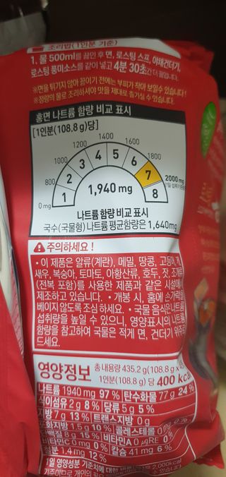 [풀무원] 자연은맛있다 정면, 백면, 홍면  세트 — 5점을 준 리뷰어가 2021년 4월 올린 사용 사진