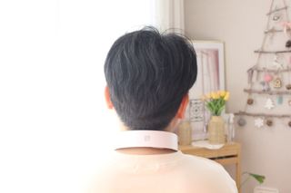 멜리언스 목 마사지기 — 4.5점을 준 리뷰어가 2022년 2월 올린 사용 사진