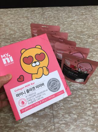 일동제약 마이니 마이니 늘씬날씬 콜라겐 세트 — 5점을 준 리뷰어가 2021년 2월 올린 사용 사진