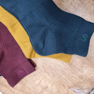 [사이즈가 있는 양말 필로이] 남/여 골지 발목 양말 4족 세트 남【S, M, L, XL】여【S, M, L】_컬러 랜덤 — 5점을 준 리뷰어가 2022년 6월 올린 사용 사진