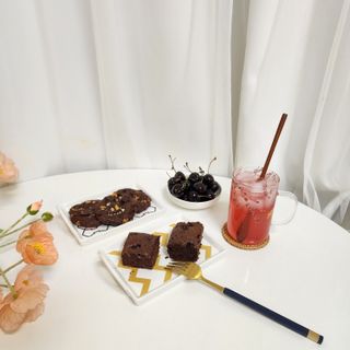 서브큐 오티스 더블초코 브라우니 시트+쿠키 생지 3종(더블 코코아 화이트/화이트 청크/청키초코) — 5점을 준 리뷰어가 2023년 2월 올린 사용 사진