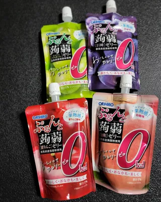 ORIHIRO 오리히로 곤약젤리 제로칼로리 130g 4종 4팩(맛별로 1팩씩) — 5점을 준 리뷰어가 2023년 2월 올린 사용 사진