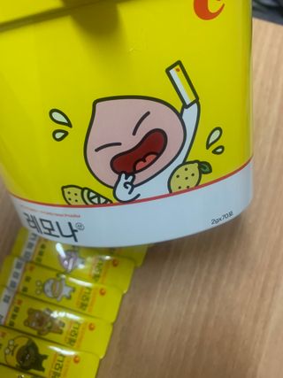 맛있는 비타민 습관 레모나 카카오프렌즈 에디션 — 5점을 준 리뷰어가 2021년 12월 올린 사용 사진