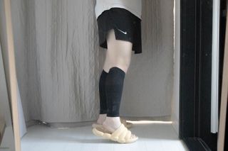 [원더워크] 의료용 압박스타킹, 종아리형 압박밴드 1세트 — 5점을 준 리뷰어가 2024년 6월 올린 사용 사진