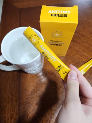 주식회사 씨크릿비에프랩 마시는 아미노산 아미토리 열대과일맛 14포 [1포, 5g / 보틀증정] — 5점을 준 리뷰어가 2023년 2월 올린 사용 사진
