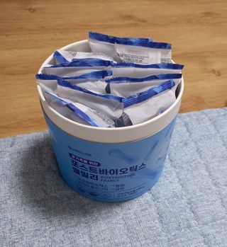 서울약사신협_포스트바이오틱스패밀리_5g x 100포 — 5점을 준 리뷰어가 2021년 3월 올린 사용 사진