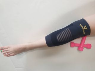 반테린서포터 무릎보호대 — 5점을 준 리뷰어가 2021년 5월 올린 사용 사진