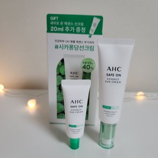 [AHC] 세이프온 에센스 선크림 올리브영 스페셜 증정 기획세트 — 4점을 준 리뷰어가 2022년 6월 올린 사용 사진