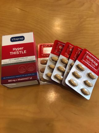 뉴트리션팩토리 비타프렙 하이퍼씨슬 밀크씨슬 900mg — 5점을 준 리뷰어가 2021년 7월 올린 사용 사진
