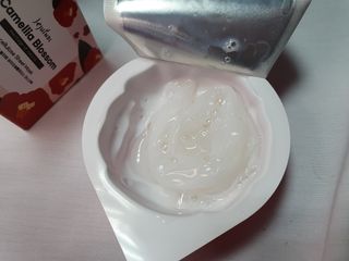 제주인디 카멜리아 블러썸 바이오셀룰로오스 마스크팩 — 5점을 준 리뷰어가 2021년 10월 올린 사용 사진