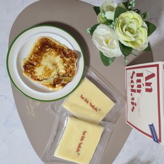 앙투어솔레 아일랜드 구워먹는 치즈 100 자연 치즈 와인안주 300g(100g x 3팩) — 5점을 준 리뷰어가 2022년 10월 올린 사용 사진