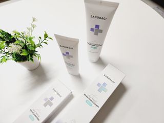 바노바기 코스메틱 바노바기 밀크씨슬 리페어 시카 폼 클렌저 플러스 120ml + 선스크린 플러스 50ml — 5점을 준 리뷰어가 2023년 7월 올린 사용 사진