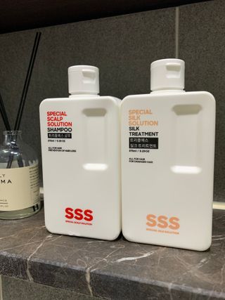 트리플에스 탈모 샴푸 275ml + 실크 트리트먼트 275ml — 5점을 준 리뷰어가 2021년 2월 올린 사용 사진