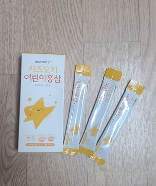 [이뮤니티플러스]우리아이 면역오키, 건강오키 _ 키즈오키 어린이홍삼 10포 1box — 4점을 준 리뷰어가 2022년 2월 올린 사용 사진