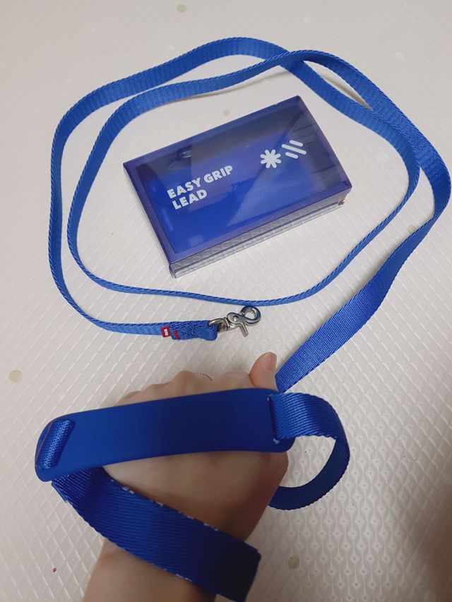 [BACON] 고아웃클럽 이지그립 리드줄, 목줄 세트-BLUE 리뷰 사진