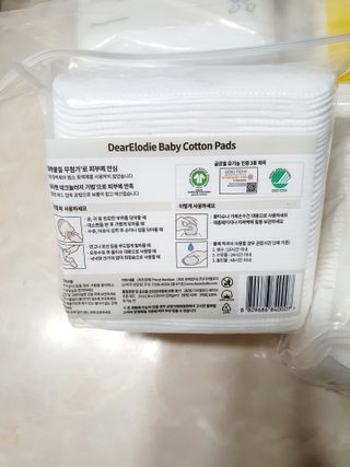 디어엘로디 프리미엄 유기농 베이비 솜티슈 40매 3 + 1 PACK — 5점을 준 리뷰어가 2021년 2월 올린 사용 사진