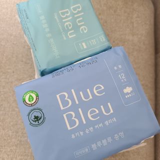 블루블루 유기농 순면 커버 생리대 — 5점을 준 리뷰어가 2021년 2월 올린 사용 사진