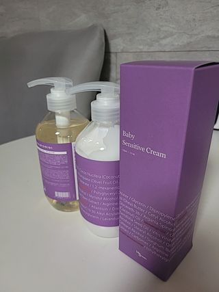빅그린 베이비라인 3종세트 - 샴푸앤바디워시500ml,올인원로션500ml,바디크림170ml — 5점을 준 리뷰어가 2022년 11월 올린 사용 사진