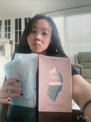 에이스노 레스큐 부스트 하이드레이션 시트마스크 — 4점을 준 리뷰어가 2021년 10월 올린 사용 사진