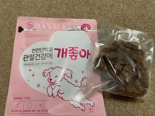 My Pet Care 천연단백질 관절건강에 개좋아 — 5점을 준 리뷰어가 2021년 1월 올린 사용 사진