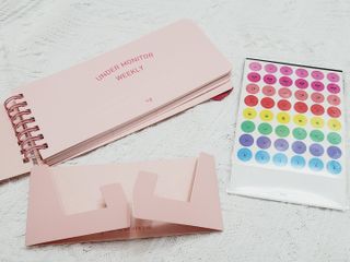 리훈 언더모니터 위클리 플래너 + 다정한 스티커 8mm 원형 칼라 얼굴 표정 1장 — 5점을 준 리뷰어가 2022년 3월 올린 사용 사진
