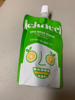 JEJUFEEL 풋풋한 제주담은 청귤에이드 — 5점을 준 리뷰어가 2022년 9월 올린 사용 사진
