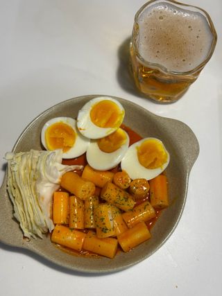 프리 [요리궁리] 타입 B (매콤,치즈,매콤까르보) 꽃떡볶이 6개입 세트 — 5점을 준 리뷰어가 2025년 2월 올린 사용 사진