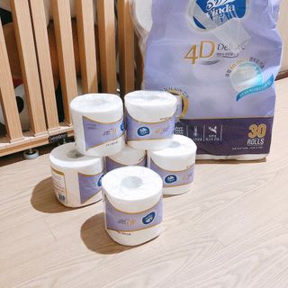 빈다 4Deluxe 4겹 엠보싱 롤 화장지 — 5점을 준 리뷰어가 2022년 4월 올린 사용 사진