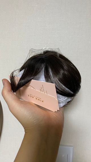 핑크에이지 [렛츠뱅] 수제 시스루뱅 라지 — 4점을 준 리뷰어가 2023년 1월 올린 사용 사진
