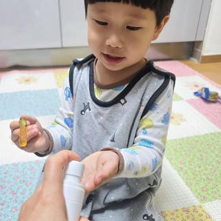 셀바이져 항균 스프레이 핸드워시 + 키즈세정제 SET — 5점을 준 리뷰어가 2021년 3월 올린 사용 사진