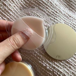 젤리팜 마이크로셀 실리콘퍼프 피치,오렌지 — 5점을 준 리뷰어가 2021년 10월 올린 사용 사진