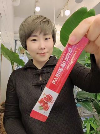 이너미인 석류 콜라겐 스틱 — 5점을 준 리뷰어가 2021년 1월 올린 사용 사진