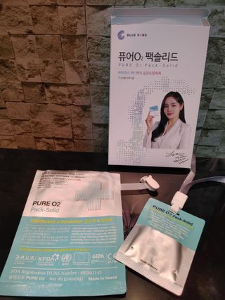 퓨어오투 블루콩 퓨어오투 팩솔리드 — 5점을 준 리뷰어가 2022년 5월 올린 사용 사진