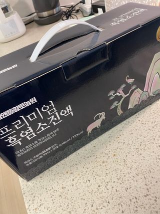 참앤들황토농원 국내산 흑염소를 정성스럽게 담은, 프리미엄 흑염소 진액 70ml x 30포 1박스 — 5점을 준 리뷰어가 2023년 1월 올린 사용 사진