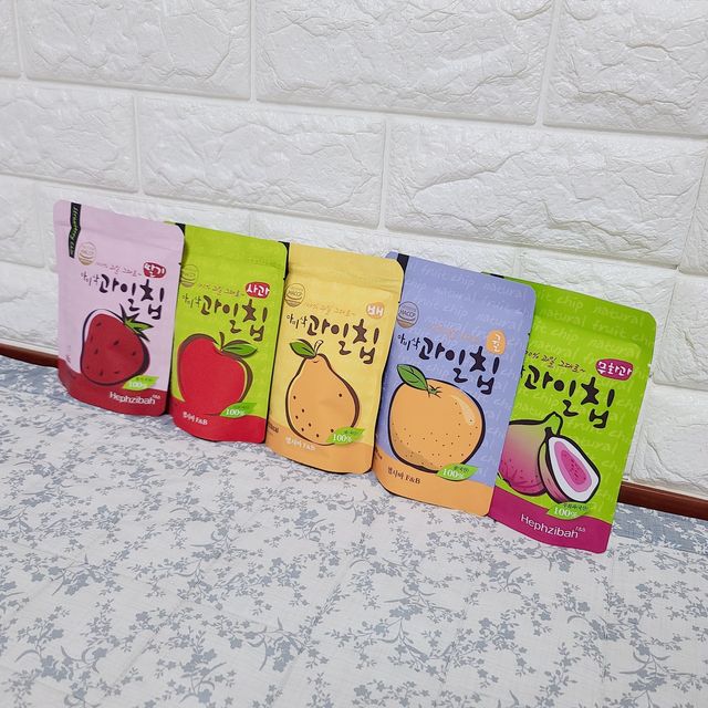 아비삭과일칩 5종 /딸기,사과,배,귤,무화과 5종 리뷰 사진