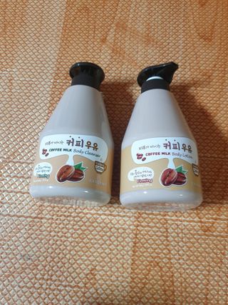 [과일나라] 피부가 마시는 커피우유 바디클렌저&바디로션 — 4점을 준 리뷰어가 2022년 3월 올린 사용 사진