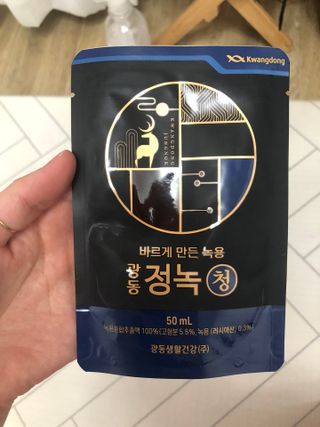 광동생활건강 [광동] 바르게 만든 녹용, 광동정녹청 30포. — 4.5점을 준 리뷰어가 2022년 6월 올린 사용 사진